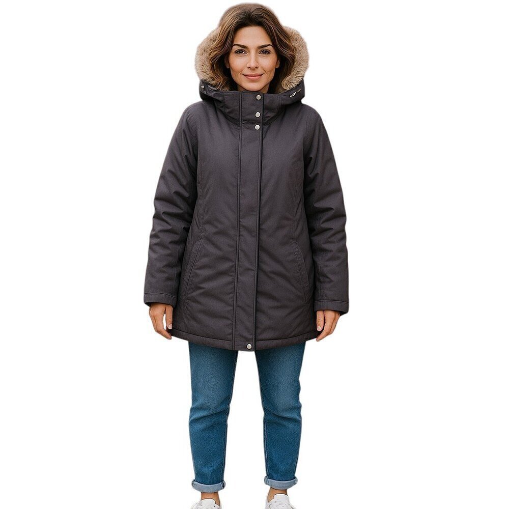 Eddie Bauer EB600 WeatherEdge Goose Down Jacket Hooded Purple Women's XL Tall